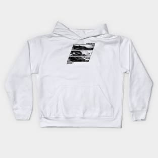 MITSUBISHI 3000GT Black 'N White Archive 2 Kids Hoodie